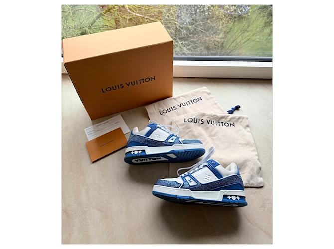 Sneaker Louis Vuitton Bianco Blu - vista 2
