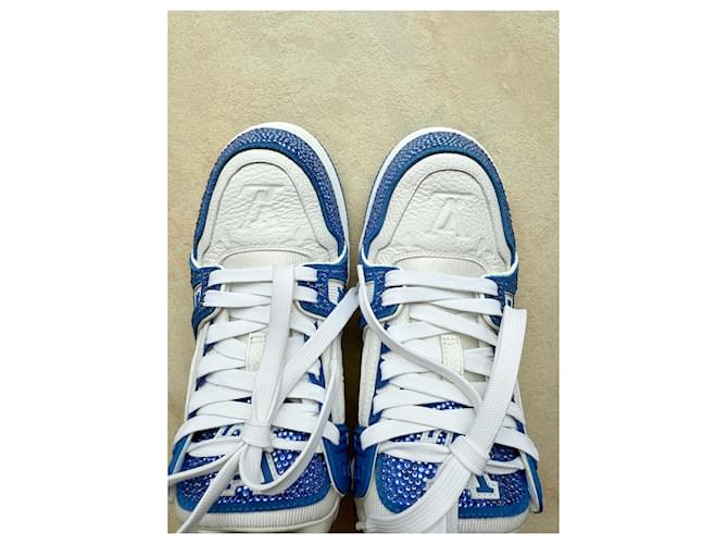Sneaker Louis Vuitton Bianco Blu - vista 5