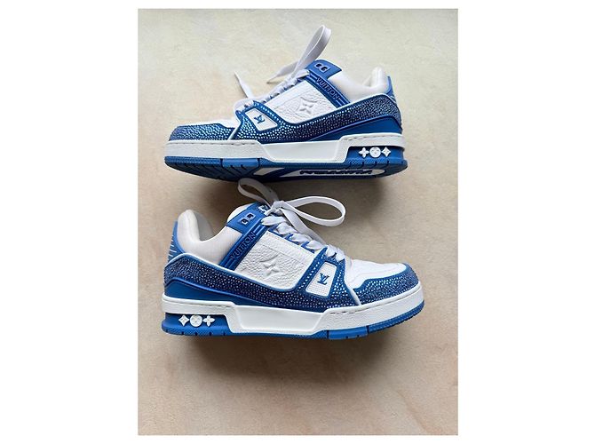 Sneaker Louis Vuitton Bianco Blu - vista 6