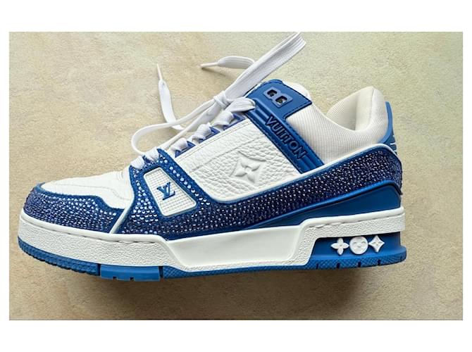 Sneaker Louis Vuitton Bianco Blu - vista 7