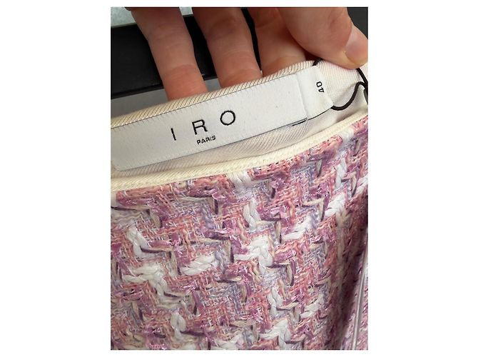 Gonna Iro Galeni in cotone rosa - vista 2