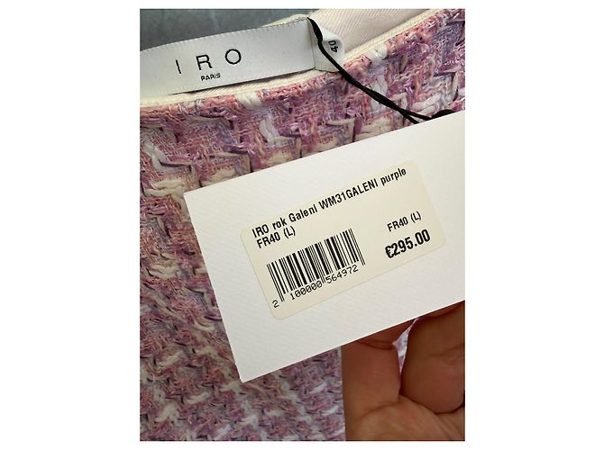 Gonna Iro Galeni in cotone rosa - vista 5