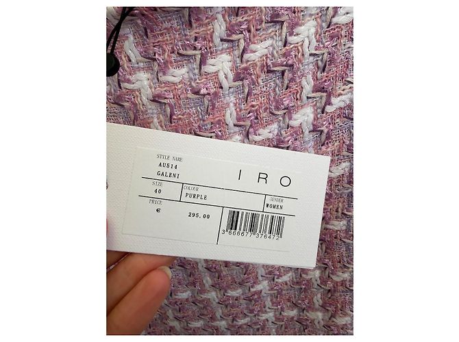 Gonna Iro Galeni in cotone rosa - vista 7