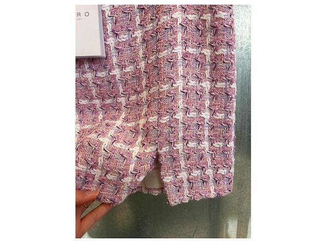 Gonna Iro Galeni in cotone rosa - vista 8