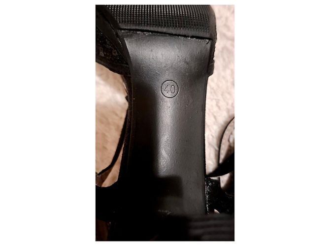 Autre Marque Schwarze Renda High Heel Sandalen Größe 40 - Ansicht 10