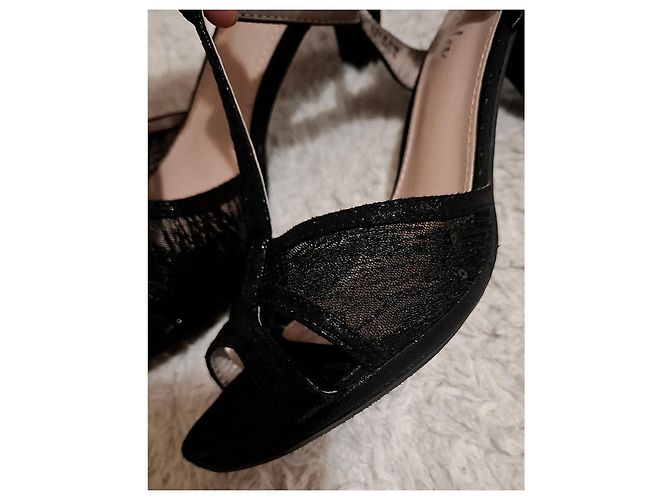 Autre Marque Schwarze Renda High Heel Sandalen Größe 40 - Ansicht 2