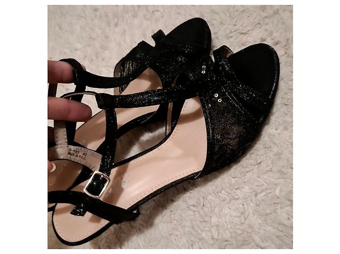 Autre Marque Schwarze Renda High Heel Sandalen Größe 40 - Ansicht 7