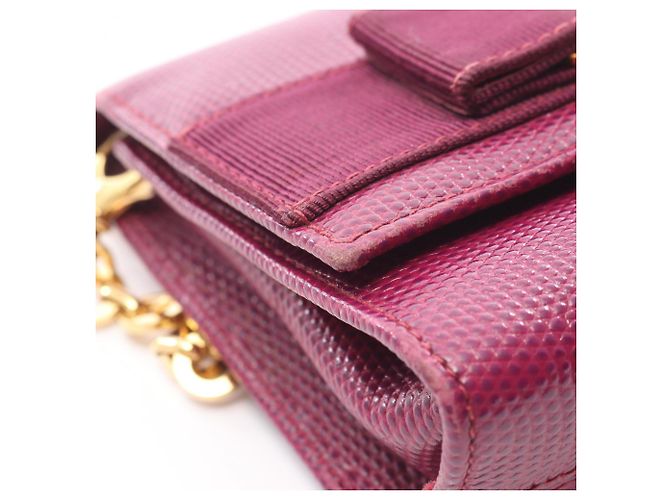 Borsa a spalla in pelle viola Salvatore Ferragamo Porpora - vista 10