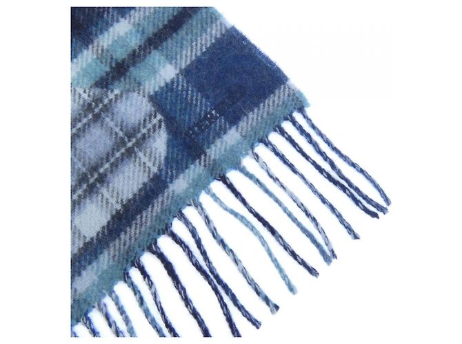 Cashmere-Schal von Hermès Braun Grün Marineblau - Ansicht 2