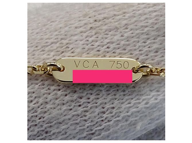 Van Cleef & Arpels Lucky Alhambra Papillon Halskette Golden Gelb - Ansicht 10