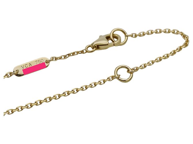 Van Cleef & Arpels Lucky Alhambra Papillon Halskette Golden Gelb - Ansicht 5