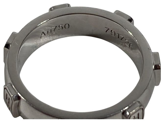 Anello Logo HW con Diamante 1P Harry Winston Argento - vista 8