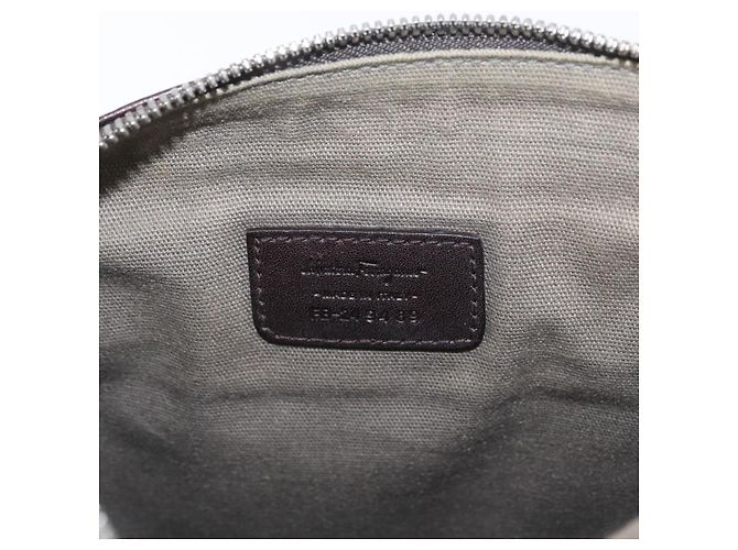 Borsa a Spalla Salvatore Ferragamo in Pelle Nera Oro Auth BA11653 Nero D'oro - vista 16