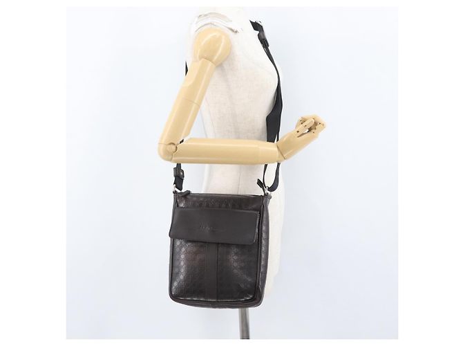 Borsa a Spalla Salvatore Ferragamo in Pelle Nera Oro Auth BA11653 Nero D'oro - vista 23