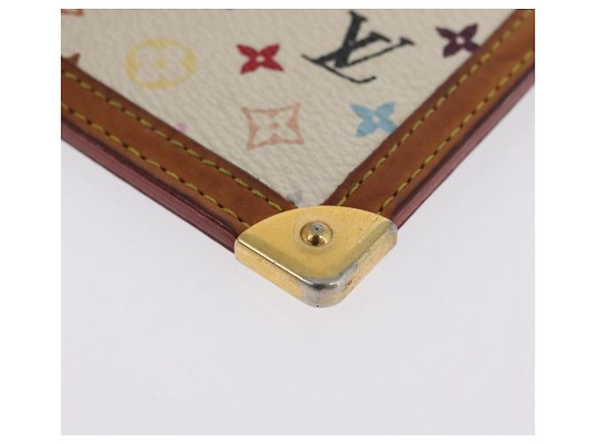 LOUIS VUITTON Monogramm Multicolor Pochette Cles Tasche Weiß M92655 Auth AMZ391A - Ansicht 14