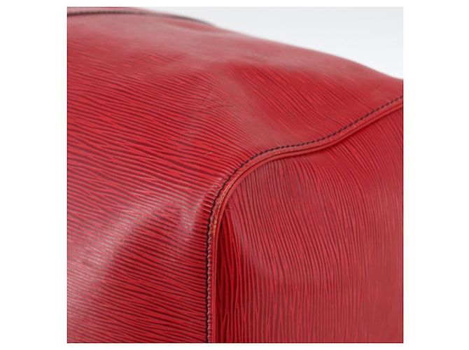 LOUIS VUITTON Epi Keepall 55 Sac Boston Rouge M42957 LV Auth 173121 - vue 10