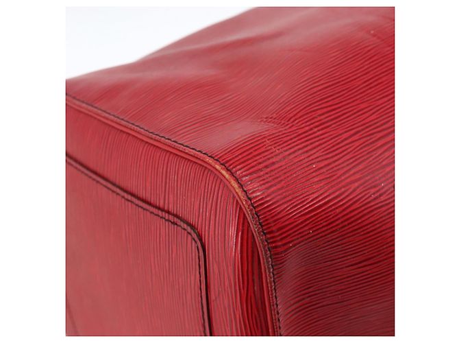 LOUIS VUITTON Epi Keepall 55 Sac Boston Rouge M42957 LV Auth 173121 - vue 11