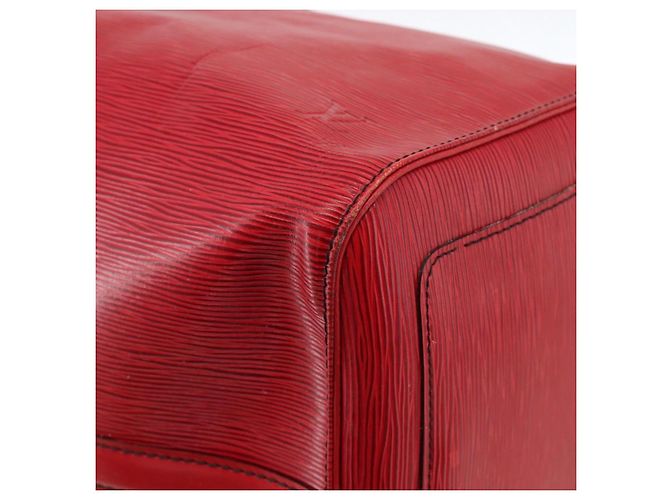 LOUIS VUITTON Epi Keepall 55 Sac Boston Rouge M42957 LV Auth 173121 - vue 12