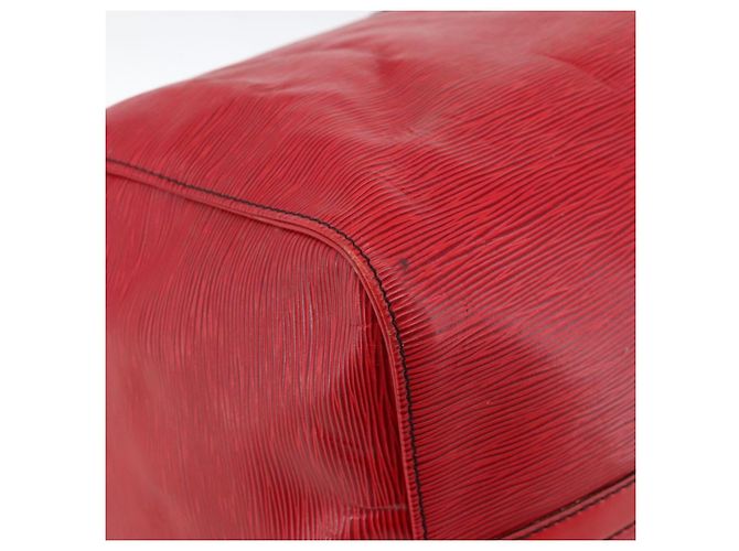 LOUIS VUITTON Epi Keepall 55 Sac Boston Rouge M42957 LV Auth 173121 - vue 13