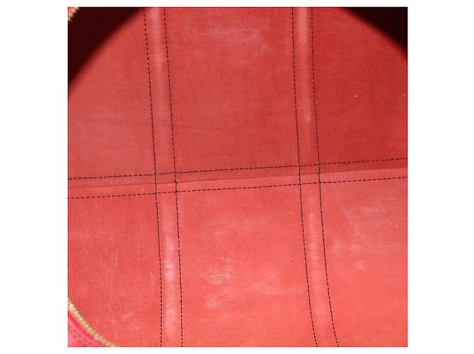 LOUIS VUITTON Epi Keepall 55 Sac Boston Rouge M42957 LV Auth 173121 - vue 18