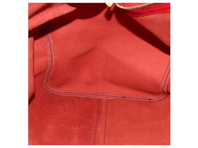 LOUIS VUITTON Epi Keepall 55 Sac Boston Rouge M42957 LV Auth 173121 - vue 20