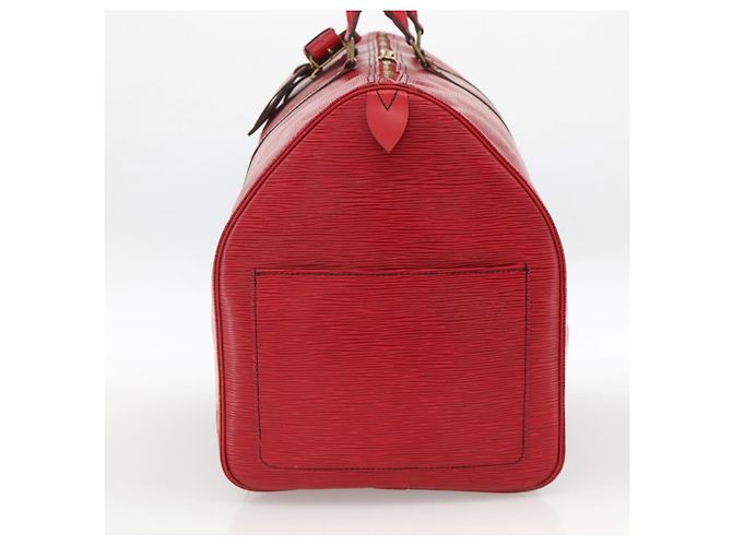 LOUIS VUITTON Epi Keepall 55 Sac Boston Rouge M42957 LV Auth 173121 - vue 4