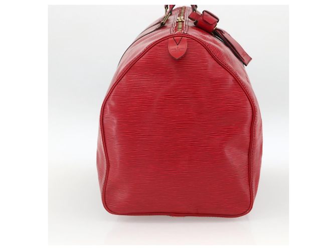 LOUIS VUITTON Epi Keepall 55 Sac Boston Rouge M42957 LV Auth 173121 - vue 5