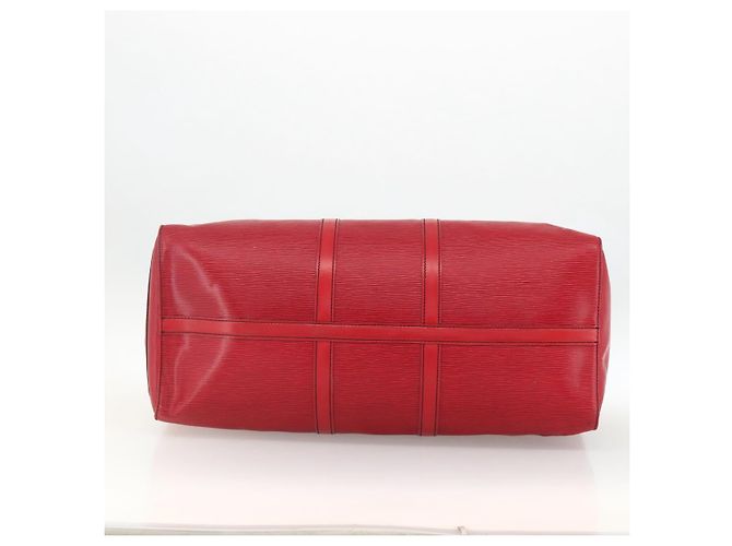 LOUIS VUITTON Epi Keepall 55 Sac Boston Rouge M42957 LV Auth 173121 - vue 9