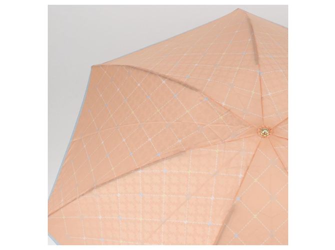 Céline CELINE Macadam Canvas Folding Umbrella Nylon Orange Auth YKZ609A - view 3