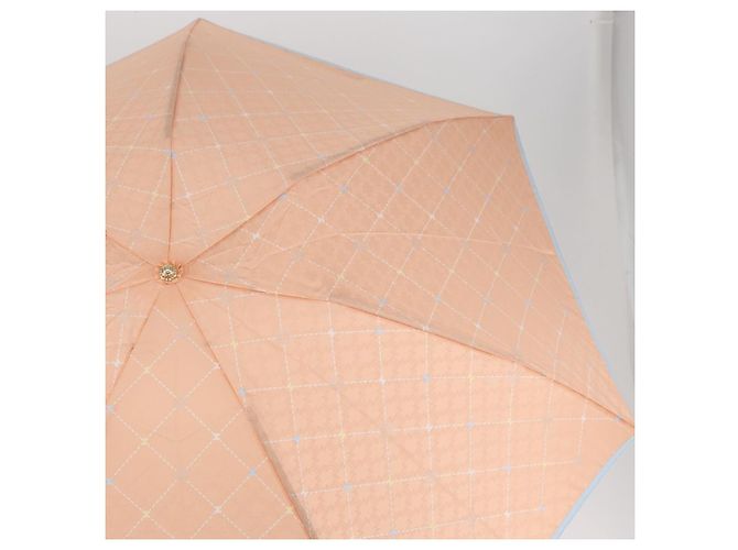 Céline CELINE Macadam Canvas Folding Umbrella Nylon Orange Auth YKZ609A - view 4