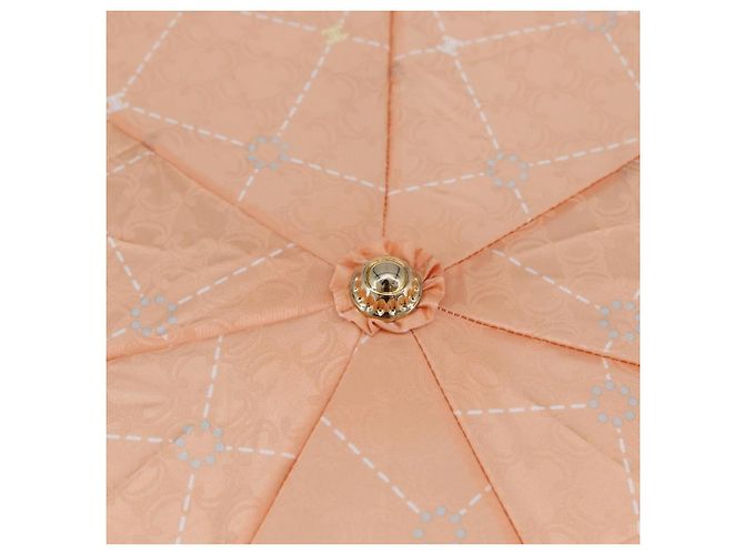 Céline CELINE Macadam Canvas Folding Umbrella Nylon Orange Auth YKZ609A - view 7