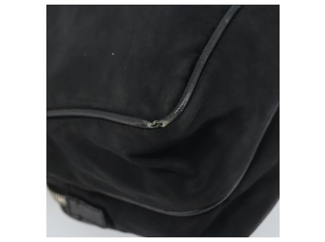 Borsa a Spalla PRADA in Nylon Nero Argento Autentica bs34107 - vista 13