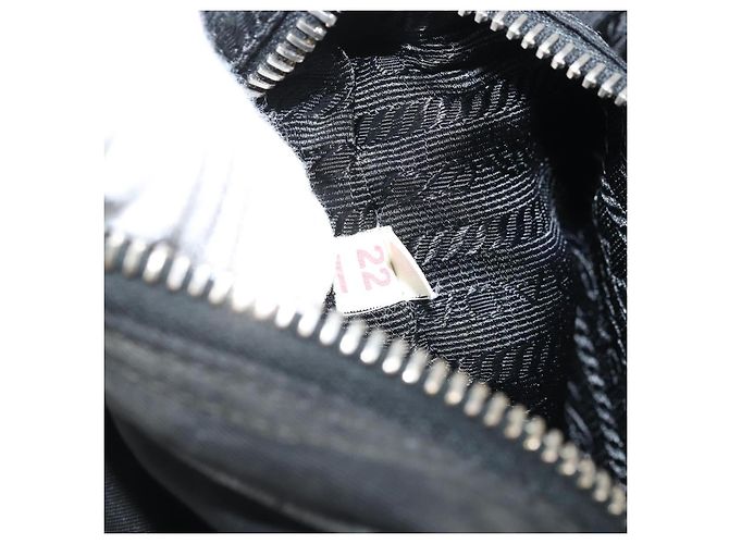 Borsa a Spalla PRADA in Nylon Nero Argento Autentica bs34107 - vista 24