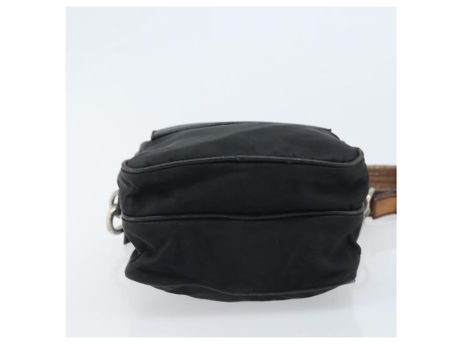 Borsa a Spalla PRADA in Nylon Nero Argento Autentica bs34107 - vista 9