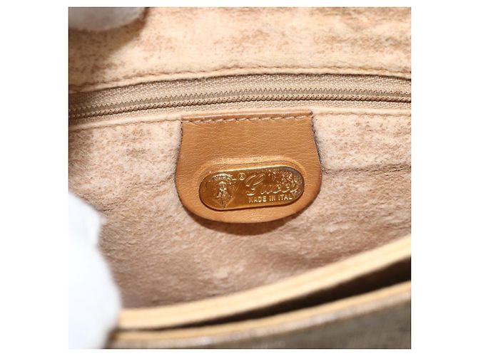 Gucci Borsa a Spalla Micro GG Supreme PVC Beige Oro 007 92 5548 Auth th6642 D'oro - vista 16