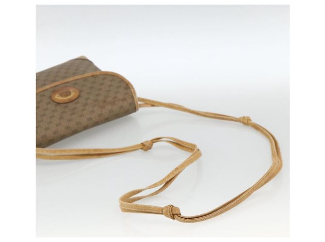 Gucci Borsa a Spalla Micro GG Supreme PVC Beige Oro 007 92 5548 Auth th6642 D'oro - vista 7