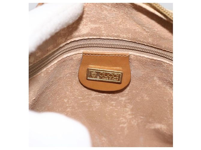 Gucci Borsa a Spalla Micro GG Supreme PVC Beige Oro 007 104 4916 Auth bs34174 D'oro - vista 15
