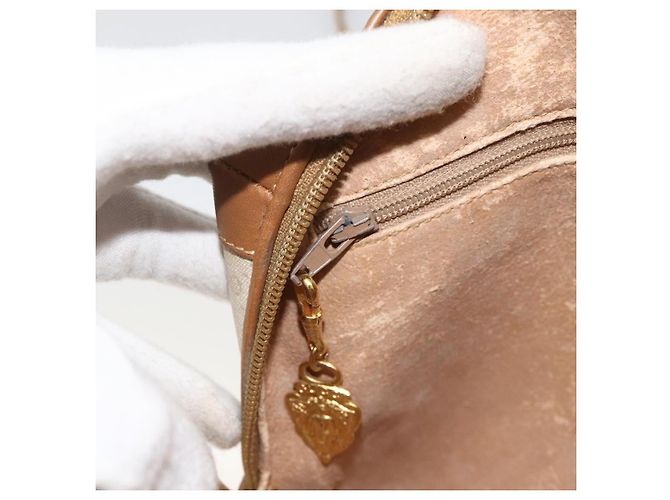 Gucci Borsa a Spalla Micro GG Supreme PVC Beige Oro 007 104 4916 Auth bs34174 D'oro - vista 19