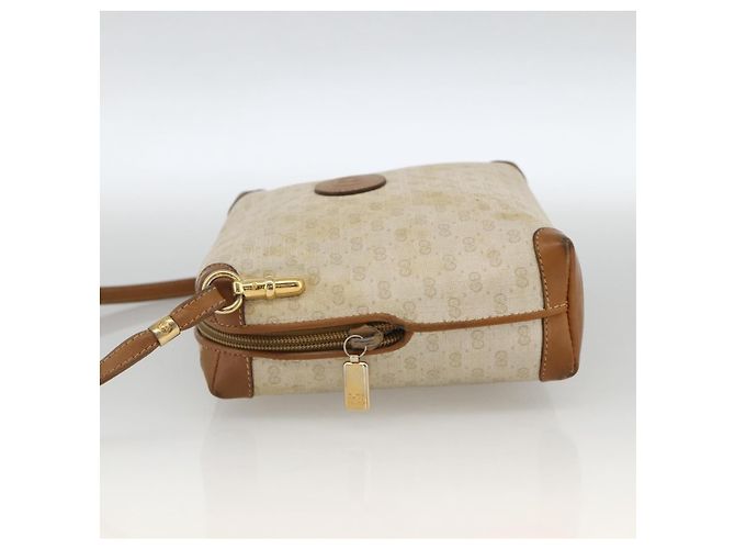 Gucci Borsa a Spalla Micro GG Supreme PVC Beige Oro 007 104 4916 Auth bs34174 D'oro - vista 4