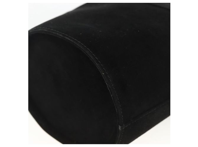 Borsa a mano Vala in suede nero e oro Salvatore Ferragamo Auth gh1926 D'oro - vista 12