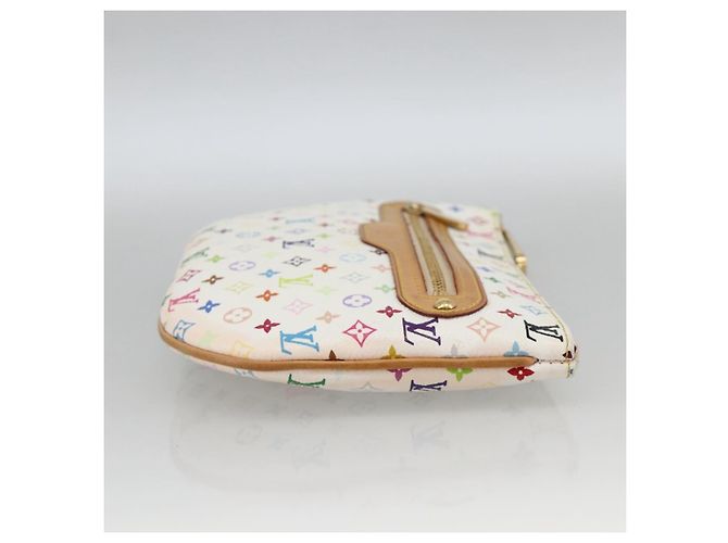 LOUIS VUITTON Monogram Multicolor Pochette GM Pouch White M60027 Auth YKZ490A - view 4