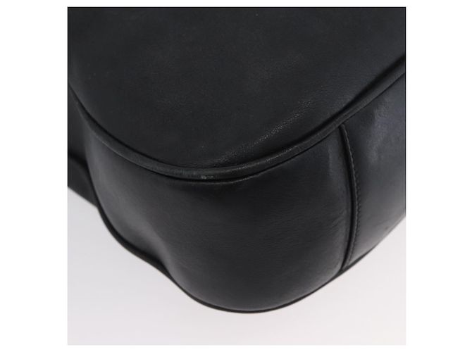 Borsa a Spalla in Pelle Gucci Bamboo 2way Nera Oro 001 1577 Auth ep13983 Nero D'oro - vista 12