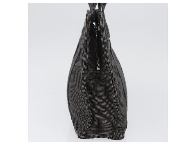 Hermès HERMES Handtasche Her Line PM Canvas Grau Silber Auth AMZ370 Braun - Ansicht 5