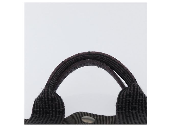 Hermès HERMES Handtasche Her Line PM Canvas Grau Silber Auth AMZ370 Braun - Ansicht 8