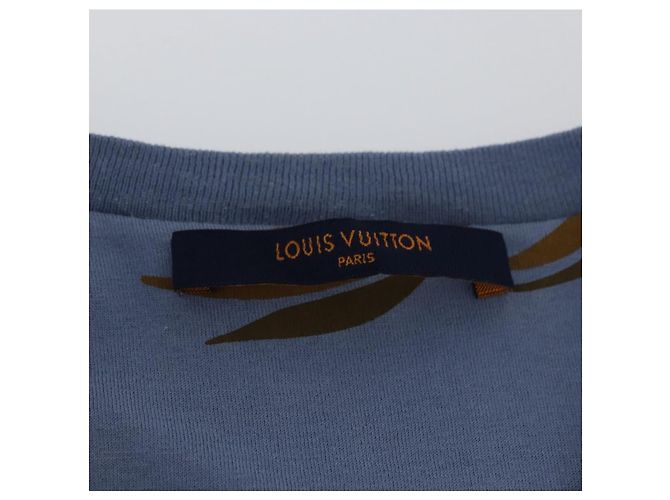 Camiseta LOUIS VUITTON de algodón azul marino LV Auth BA11391A - vista 10