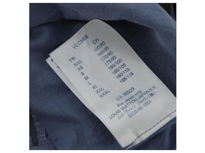 Camiseta LOUIS VUITTON de algodón azul marino LV Auth BA11391A - vista 12