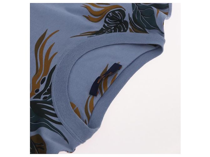 Camiseta LOUIS VUITTON de algodón azul marino LV Auth BA11391A - vista 5