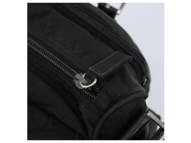 Borsa a Spalla PRADA in Nylon Nero Argento Autentica BSZ143 - vista 18