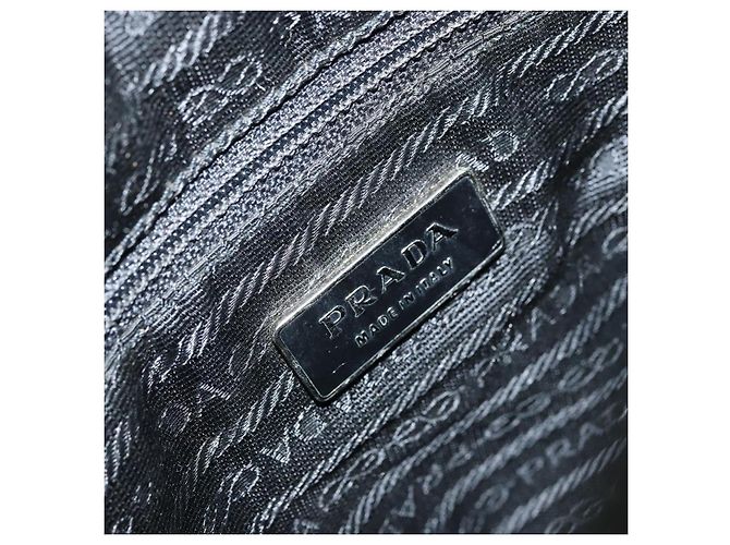 Borsa a Spalla PRADA in Nylon Nero Argento Autentica BSZ143 - vista 19