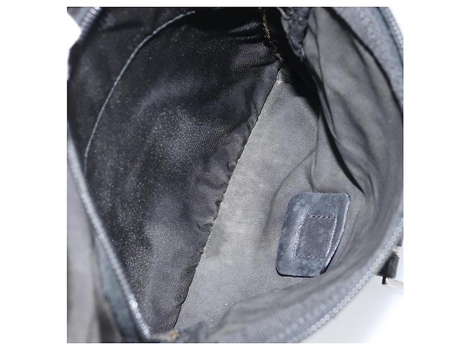 Borsa a Spalla PRADA in Nylon Nero Argento Autentica BSZ143 - vista 26